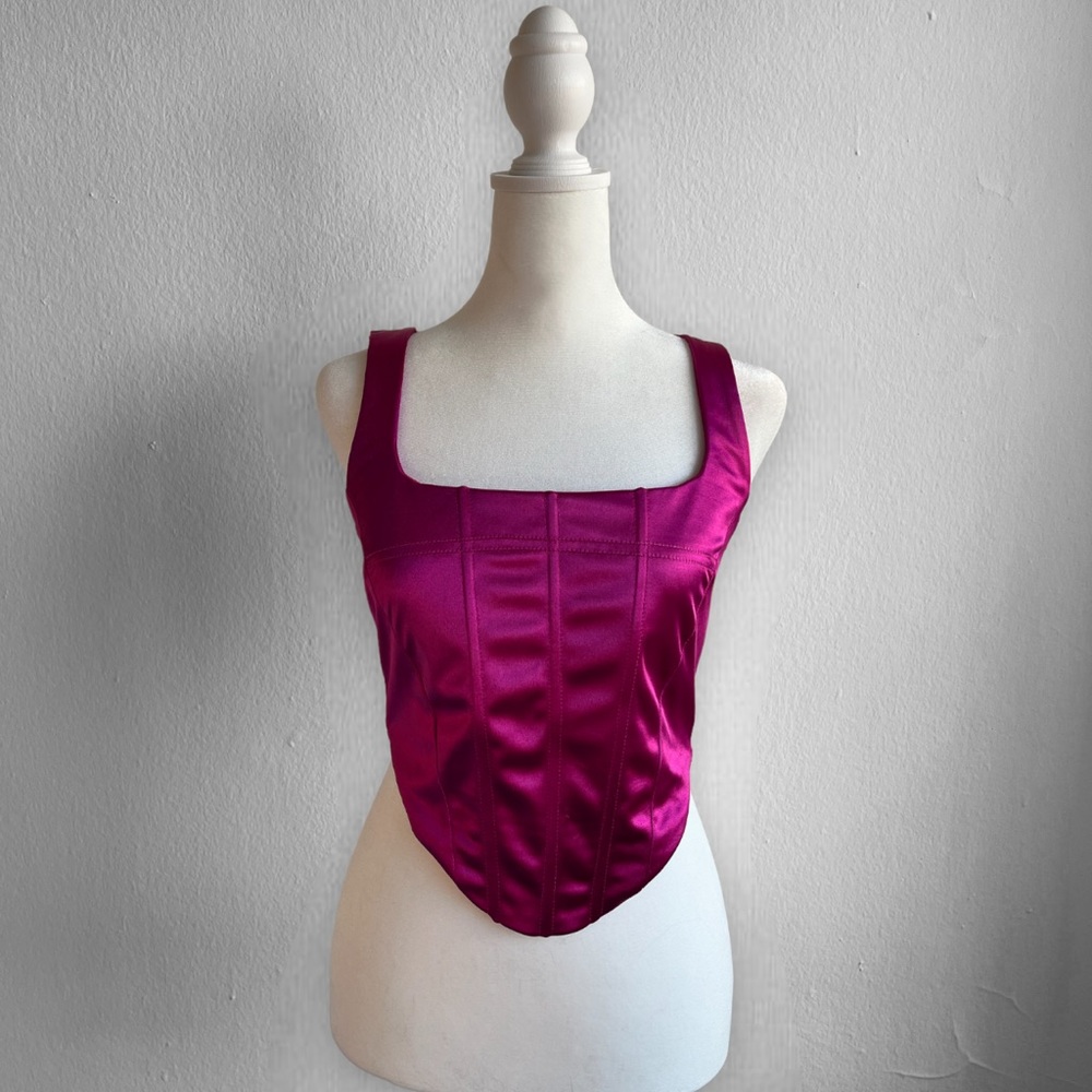 Magenta corset - Picture 2 of 3